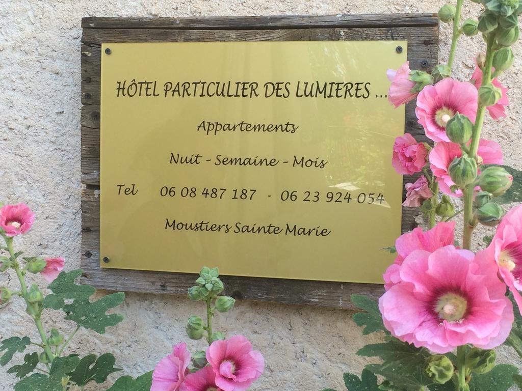 Hotel Particulier Des Lumieres Мустье-Сент-Мари Экстерьер фото